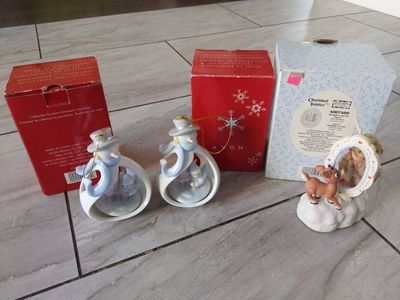 Avon Snowman & Cherished Teddies music box