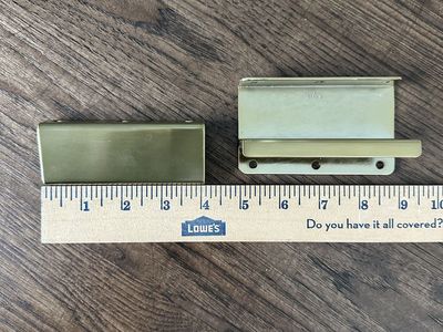 Premium Ove Brushed Brass Edge Pull Cabinet Handles