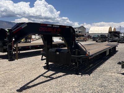 8.5x36 Double A Pro Series GHB Hydraulic Dovetail Gooseneck Equipment Trailer - 25.9K GVWR - 12k Axles, Engineered Beam,
