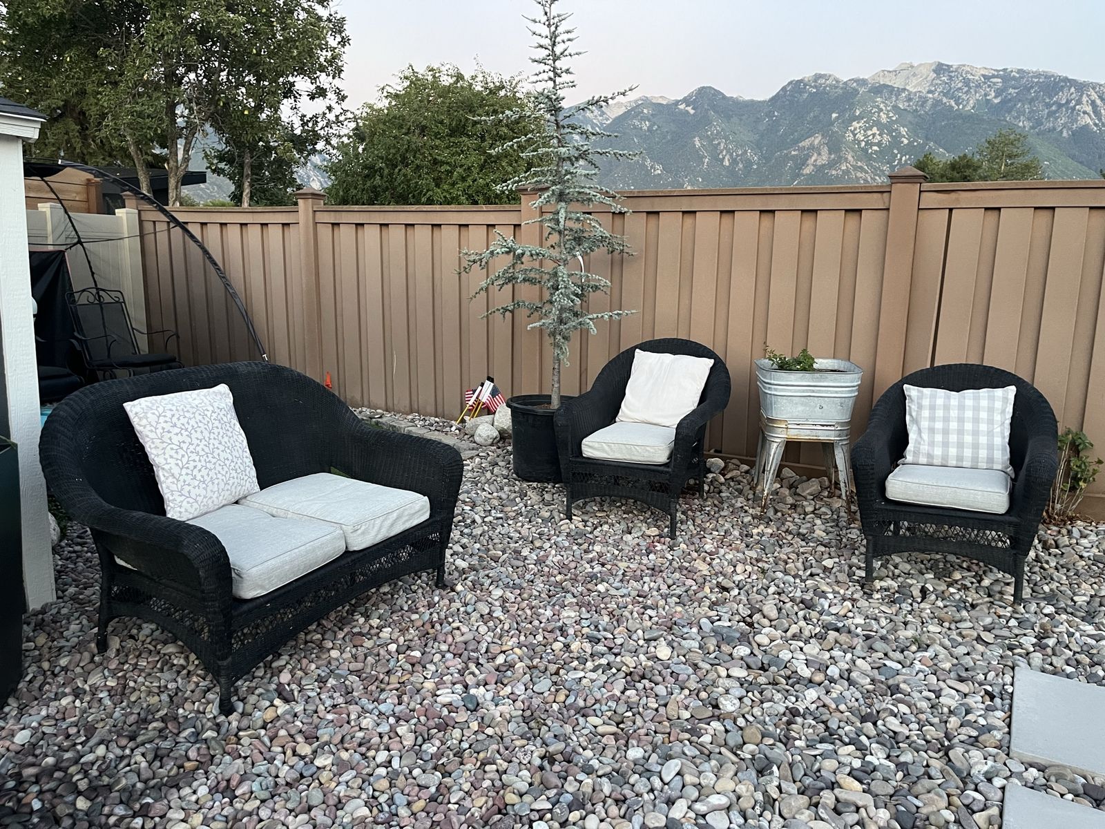 Wicker patio furniture!
