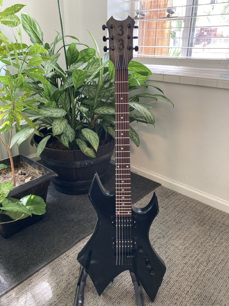 Custom built  BC, Rich Warlock style Electric Guitar,