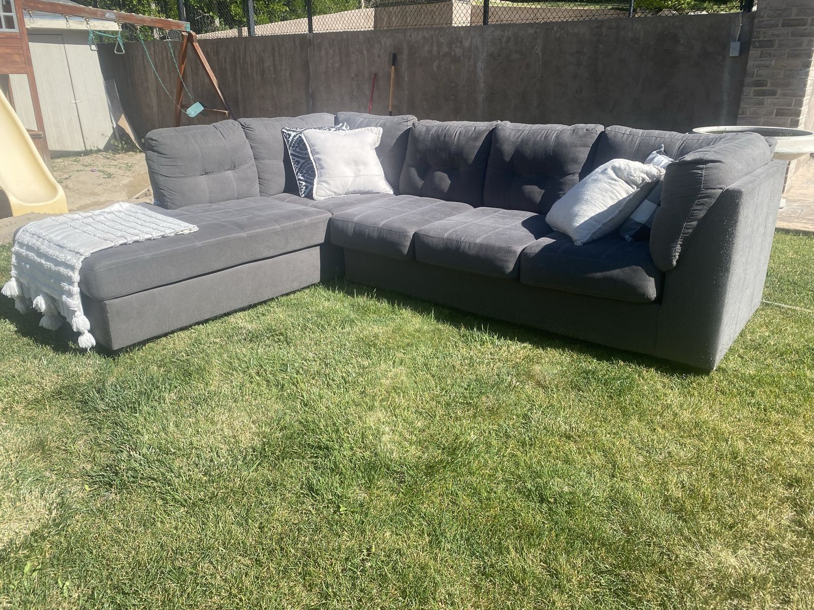 FREE DELIVERY big soft sectional couch