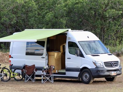 2014 Mercedes-Benz Sprinter 2500 High Roof Camper Van – Professionally Built, Off-Grid Ready - Designed by cyclists for cyclists