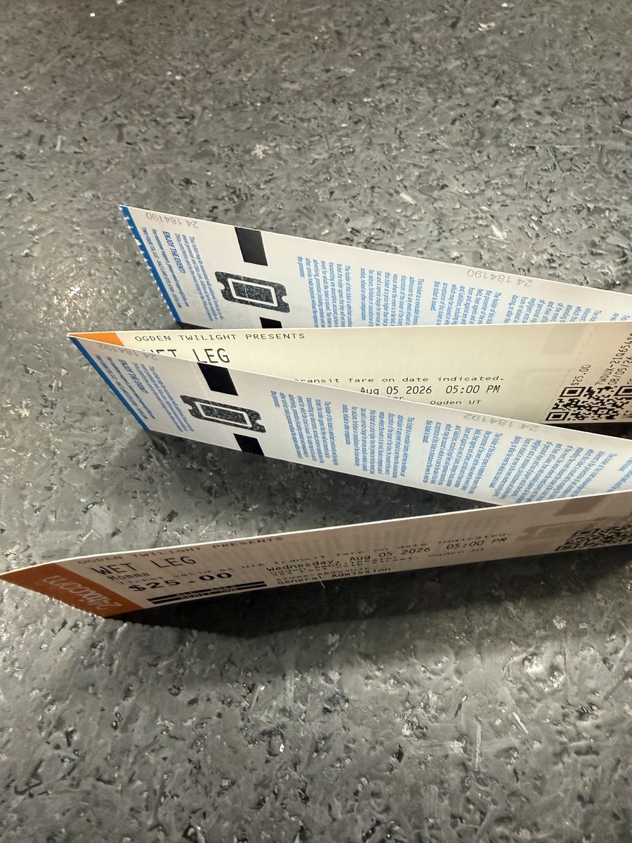 4-Wet Leg GA tickets-Ogden Twight