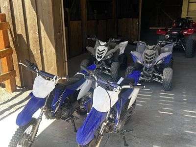 2 Yamaha quads and dirt bikes for sale! All 4 for $500
