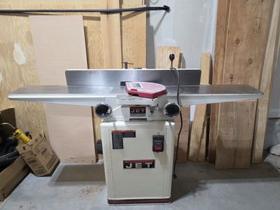 JET 6-inch Wood Jointer - Precision Woodworking Machine for Smooth Planing