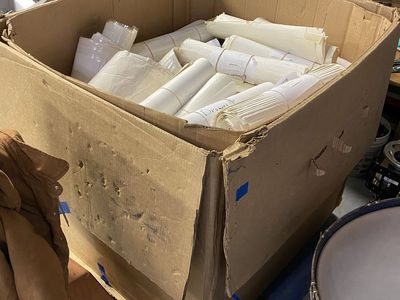 Pallet of old maps