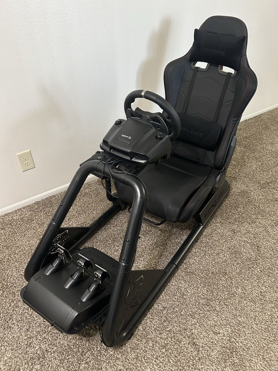 Logitech G920 Racing Wheel, Pedals & Shifter with GTPLAYER Sim Racing Cockpit