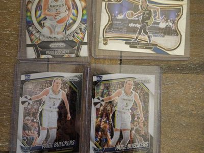 Paige Bueckers RC Dallas Wings Basketball Prizm Select Panini Rookie Card Lot (4 cards)