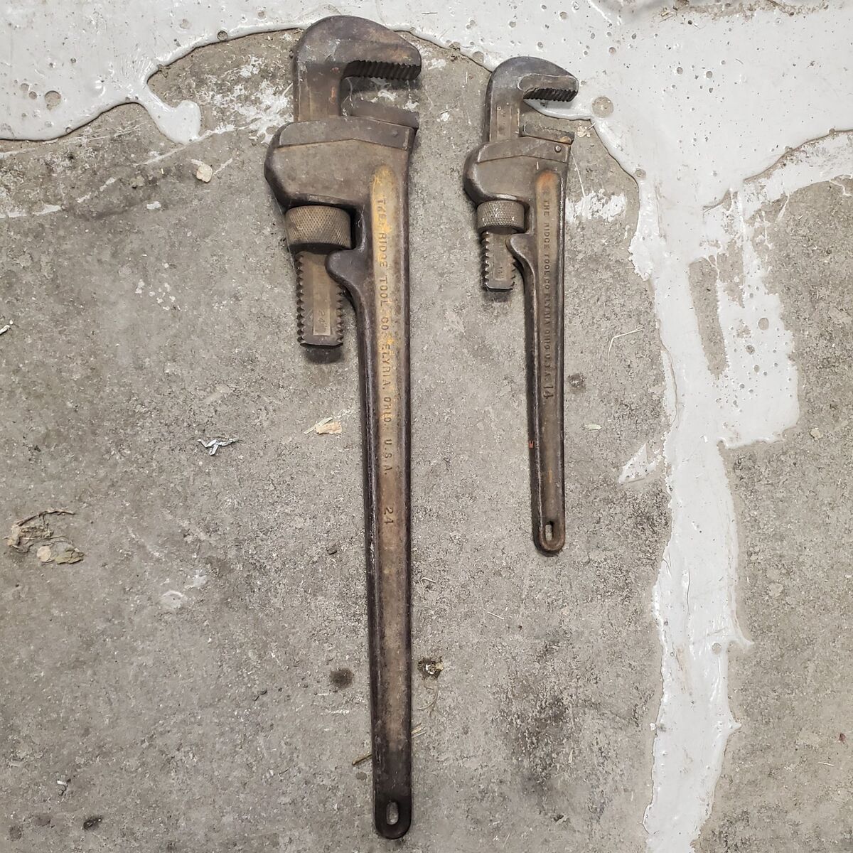 Ridgid pipe wrenches