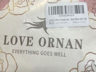 LOVE ORNAN Faux Locs 30 Inch Pack of 6 Color 1B