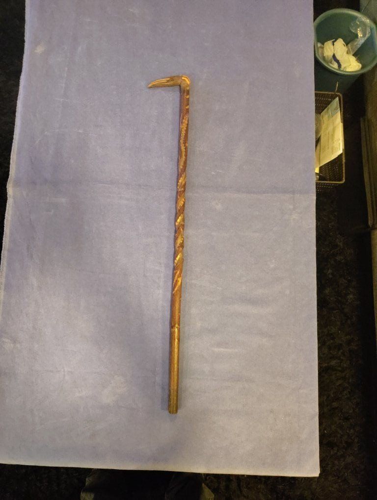 Vintage Folk Art Walking Cane