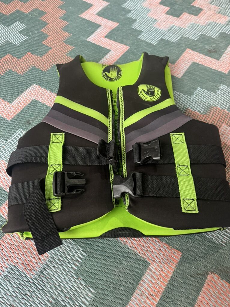 Body Glove Youth Black Green Lifevest Lifejacket