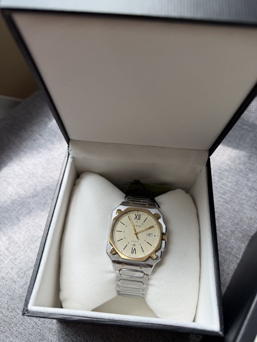 Gucci 25H Two-Tone Automatic Watch, 38mm, Stainless Steel & Gold, New in Box with Tags