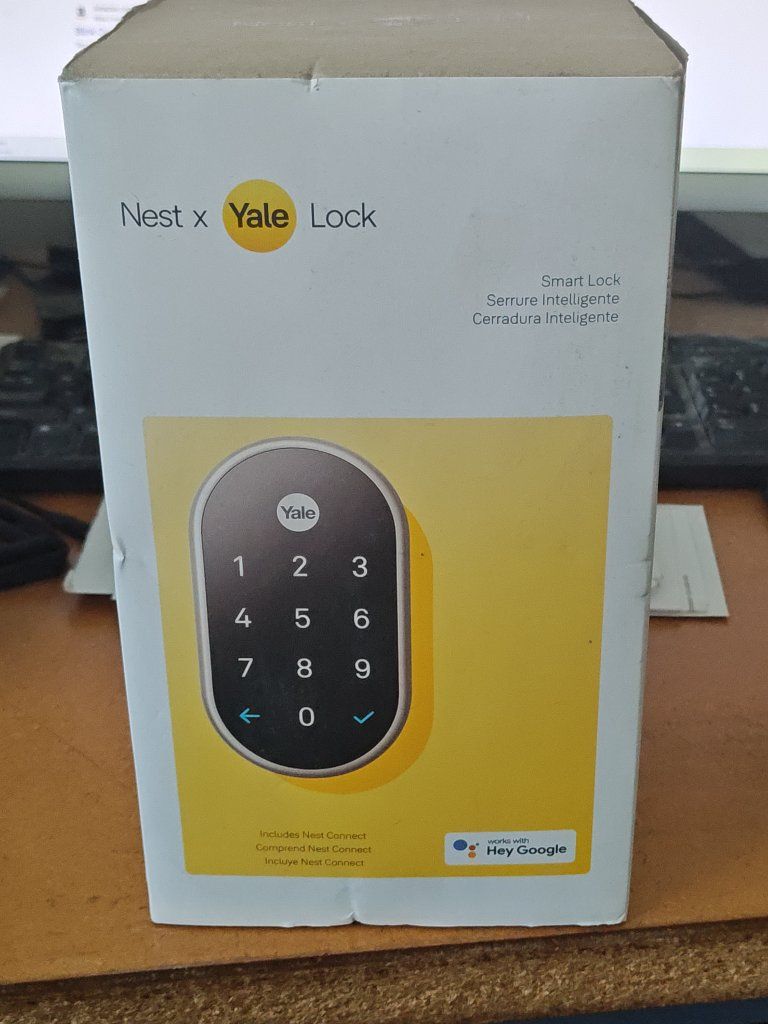 Nest x Yale Lock Smart Lock RB-YRD540-WV-619 Works with Hey Google Satin Nickel