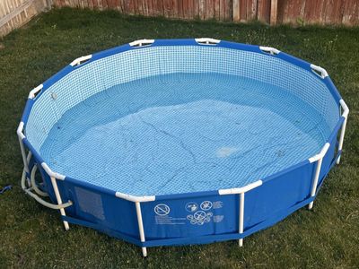 Intex 10ft x 30in Easy Set Frame Pool - Used, Complete Set, Ready for Summer Fun!
