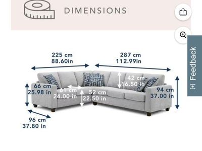 Member‘s Mark Livingston 2-Piece Sectional Color:A