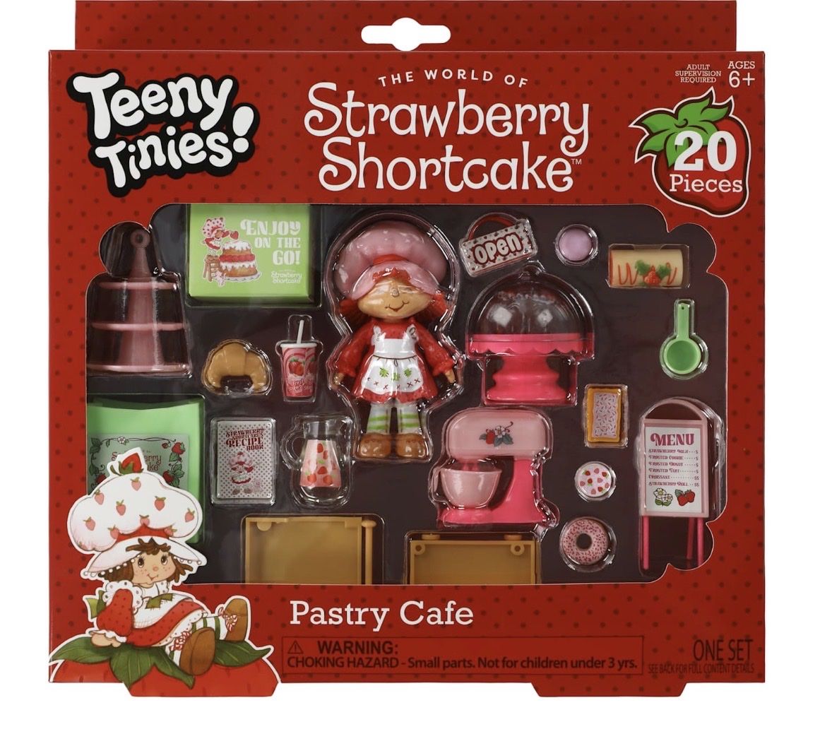 Teeny Tinies Strawberry Shortcake Strawberry's Pastry Cafe Playset 20 Pieces