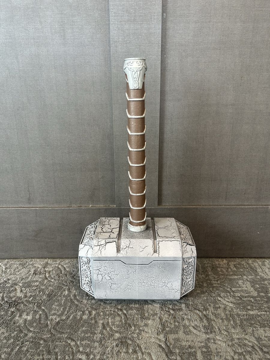 Avengers Thor Mjolnir Hammer Prop Custom Paint 3D Printed