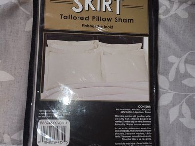 WONDER SKIRT Tailored Euro Pillow Sham - 26x26 inch, 65% Polyester / 35% Cotton