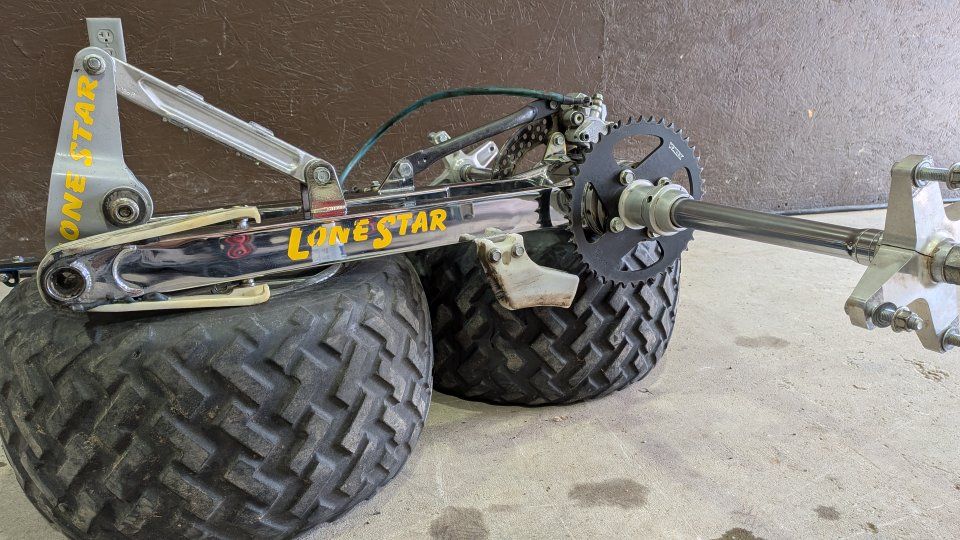 Suzuki Quadracer extended LS chromoly swingarm