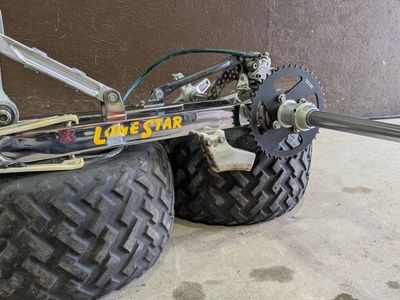 Suzuki Quadracer extended LS chromoly swingarm