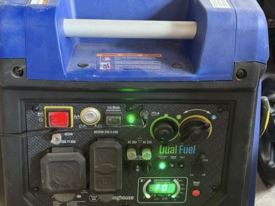 Westinghouse 5,000-Watt Dual Fuel Gas and Propane Powered Portable Inverter Generator with Remote Electric Start, LED