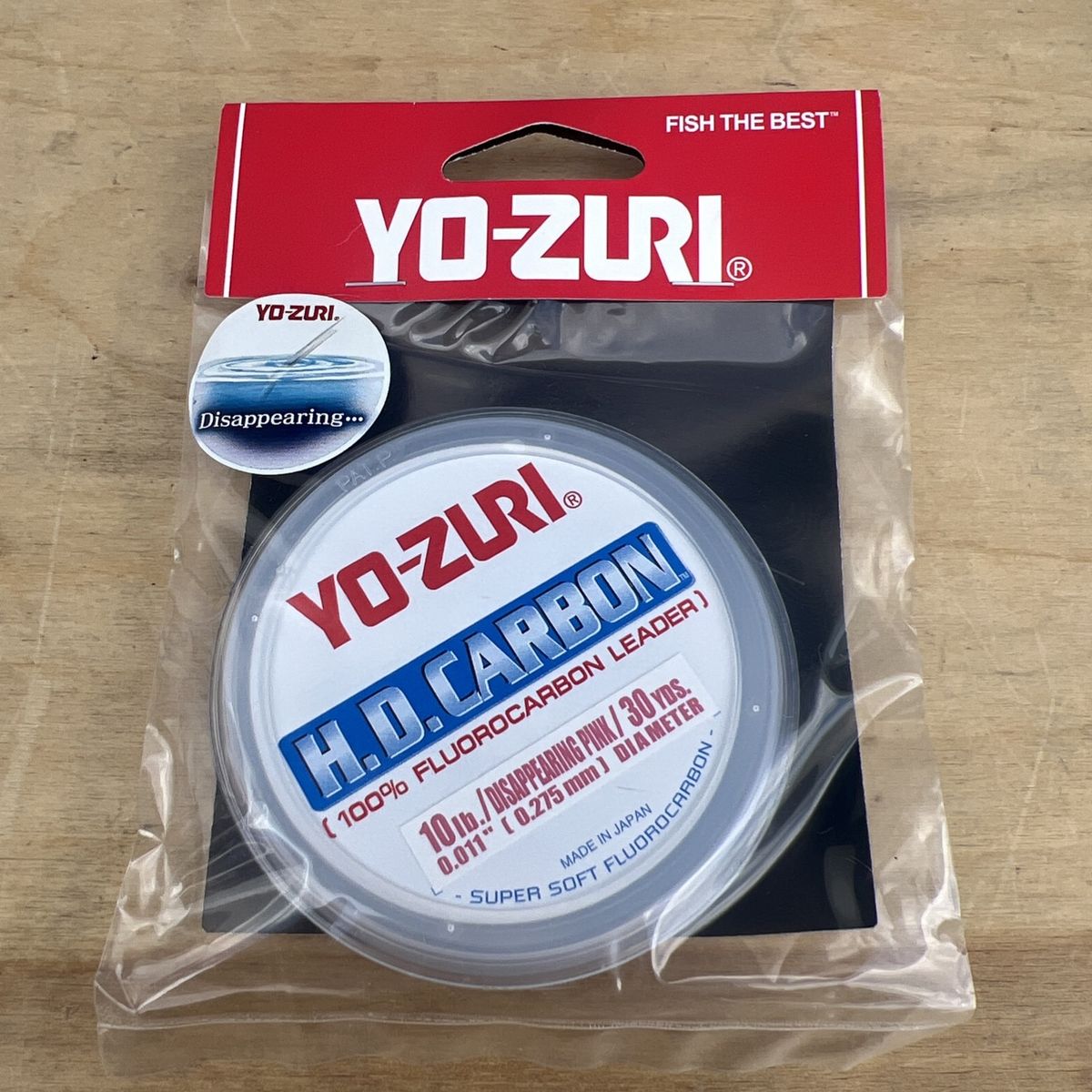 New Yo-Zuri H.D. Carbon 10lb Disappearing Pink Fluorocarbon Fishing Leader 30 Yards