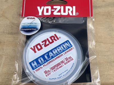 New Yo-Zuri H.D. Carbon 10lb Disappearing Pink Fluorocarbon Fishing Leader 30 Yards