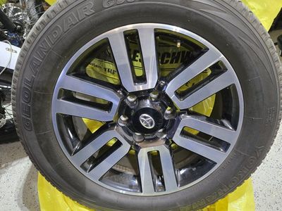 Set of 5 OEM Toyota Wheels with Yokohama Geolandar G96 P245/60R20 Tires & Lug Nuts