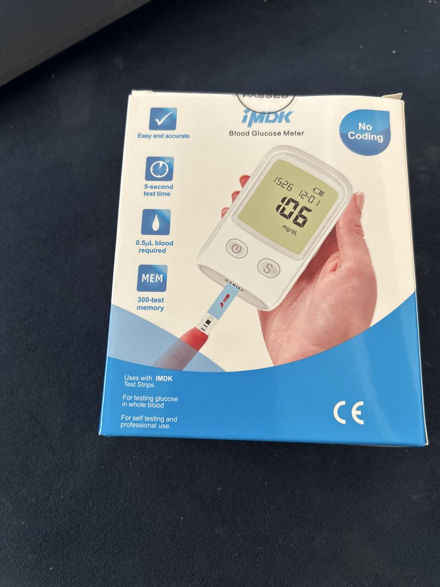 IMDK VGM09 Blood Glucose Meter Kit - Test Strips, Lancing Device, User Manual Included
