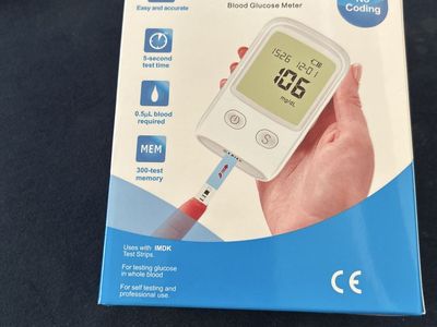 IMDK VGM09 Blood Glucose Meter Kit - Test Strips, Lancing Device, User Manual Included
