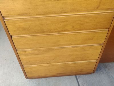 Solid Wood Five Drawer Dresser