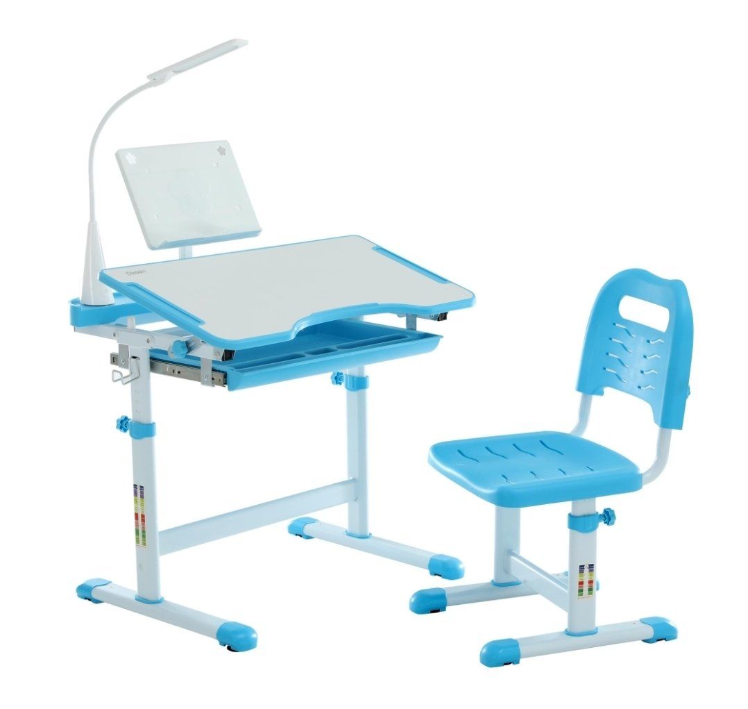 Kids Desk and Chair Set, Blue