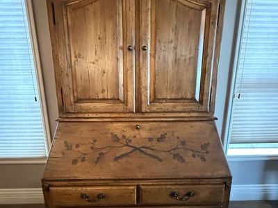 Vintage solid wood hutch