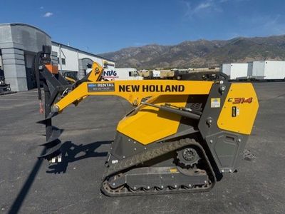 New Holland C314 Compact Track Loader with 12" Auger – Rent