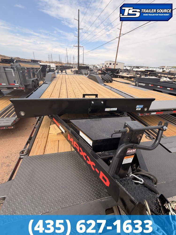 8.5x24 Maxx-D T6X Wide Body w/ Drive Over Fenders Power Tilt Trailer - 14K GVWR - D-Rings, Winch Plate