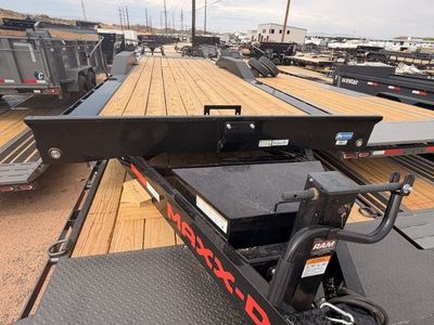 8.5x24 Maxx-D T6X Wide Body w/ Drive Over Fenders Power Tilt Trailer - 14K GVWR - D-Rings, Winch Plate