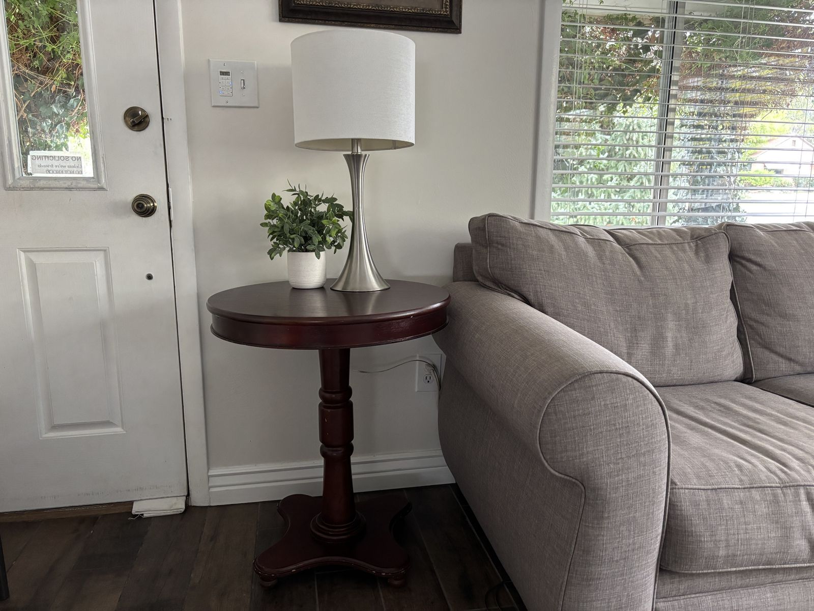 Round Wood End Table 2 Available Lamp Table