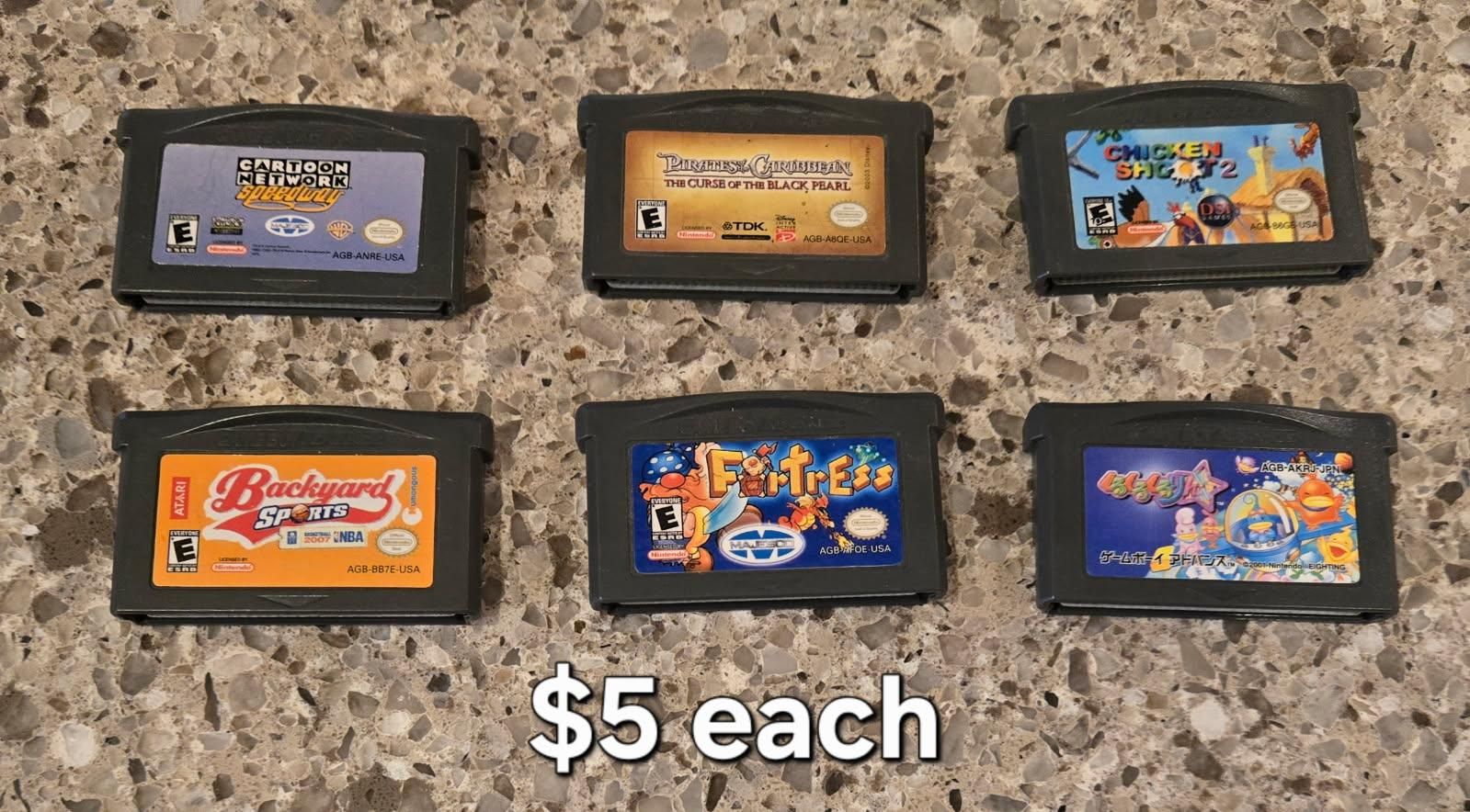 Gba Gameboy Advance games $5 each including Fortress! Trades considered!