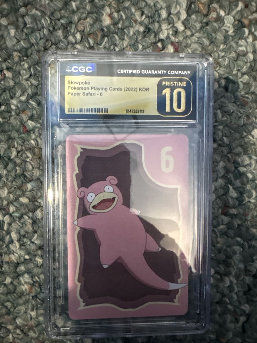 CGC Pristine 10 Pokémon Slowpoke 2022 KOR Paper Safari-6 & Team Rocket's Mewtwo EX 2025 Japanese Mega Dream EX.063/193 H