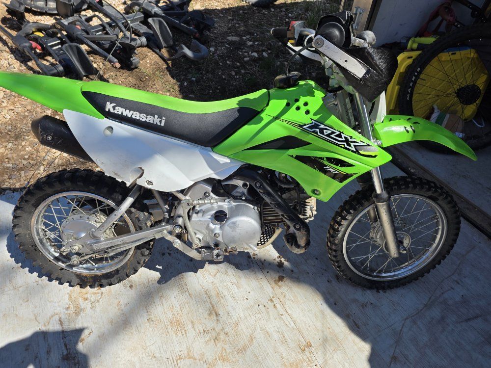 2017 Kawasaki KLX110 electric start and kick start