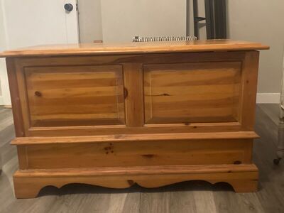 English Pine Cedar lined Blanket Chest