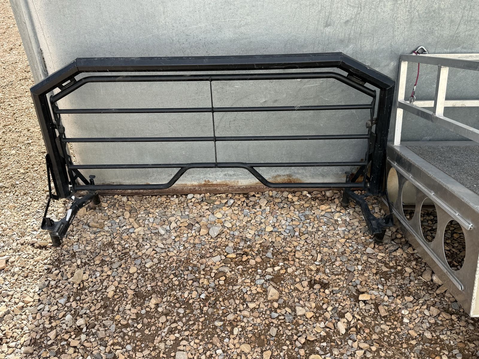 Polaris ranger headache rack w/ fold down shelf.