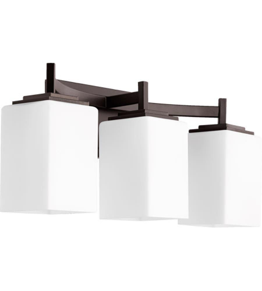 Transitional 3 Light Bathroom Vanity Bronze Finish