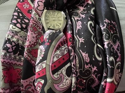 vintage Scarf Watch With New Battery