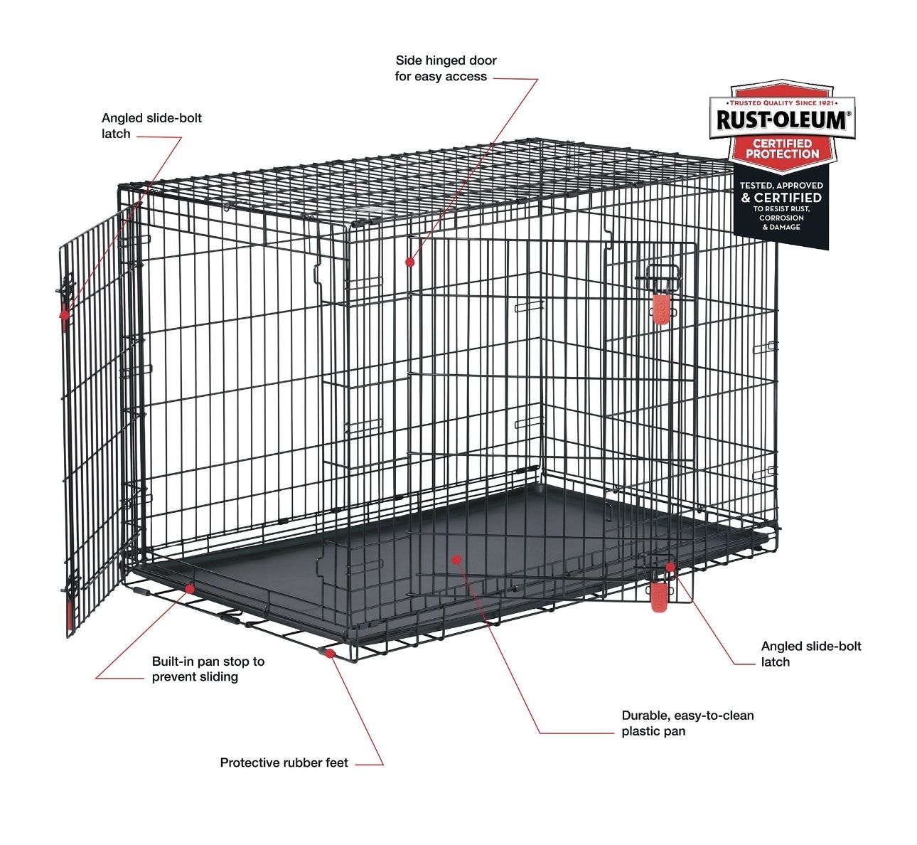 XL Dog Crate and Dog Bed