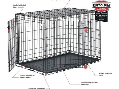 XL Dog Crate and Dog Bed