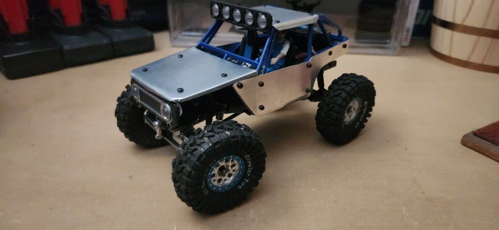 Custom 1/24 Scale Micro RC Crawler Buggy with Metal Axles & Off-Road Tires