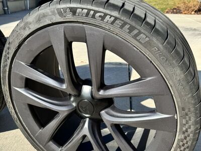 Tesla Model S Arachnid Wheels And Michelin Tires